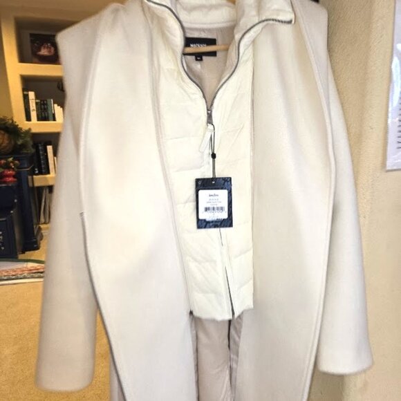 MACKAGE Cream Coat - Shia 100% Wool, 2-in-1 ( removable ) size S - NEW with Tags - Picture 5 of 16